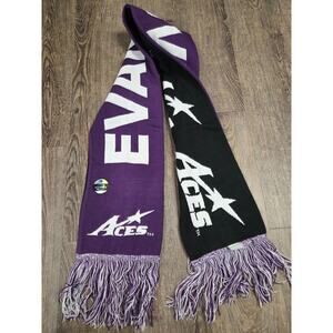 University of Evansville Aces UE Logofit NEW Reversible Purple White Black Scarf